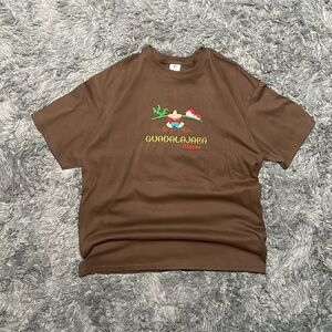 Guadalajara Mexico Brown Graphic Tee T shirt Size XL